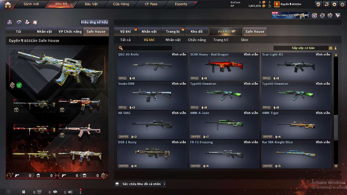 shop acc cf uy tin gia re